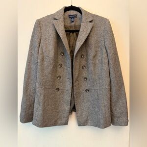 Ann Taylor Gray Tailored Blazer